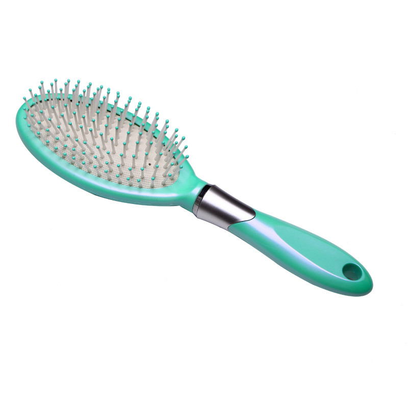 Deluxe aller pêcher sirène coquillage brosse à poils électrodéposés brosse à cheveux coiffée coiffure soin coiffure peigne